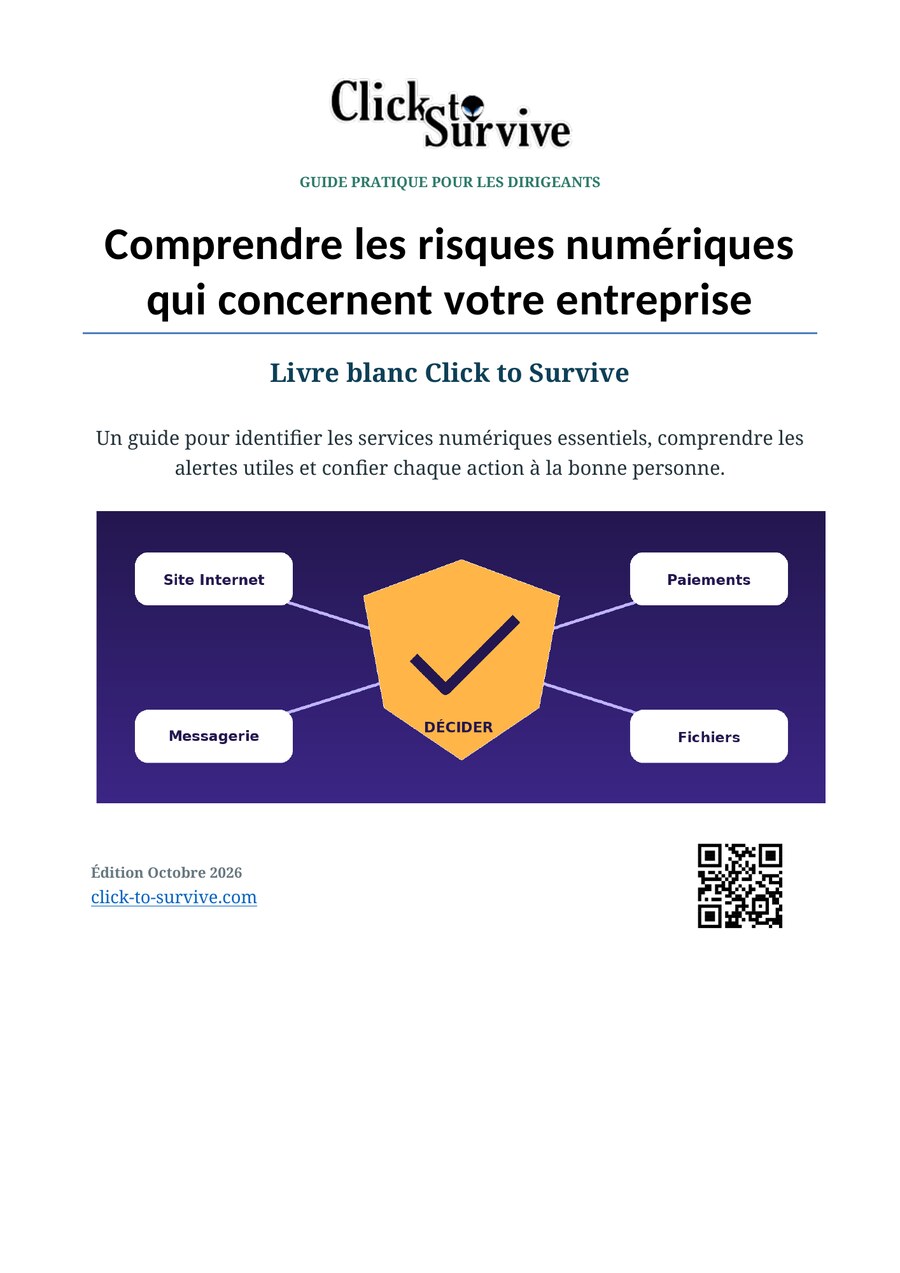 Couverture du Livre blanc Click to Survive